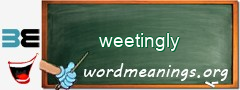 WordMeaning blackboard for weetingly